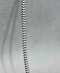 2m kabel w oplocie przewód 3x0,5 czarno biały