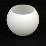 Klosz szklany mat kula otwarta 14 cm
