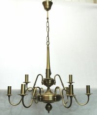 Żyrandol mosiężny,lampa wisząca mosiężna 