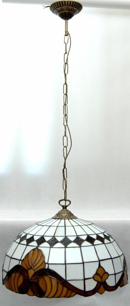 Lampa żyrandol zwis witraż 40 cm