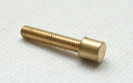 3x śruba do lampy plafonowa M4/20mm Ø6mm mosiądz 