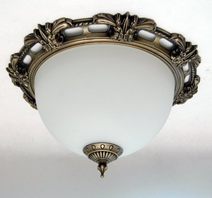 Plafon klasyczny patyna 36cm, lampa sufitowa