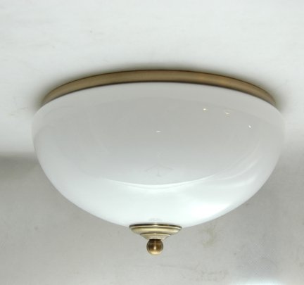 Plafon mosiężny 30 cm ,RÓZNE KOLORY KLOSZY DO WYBORU