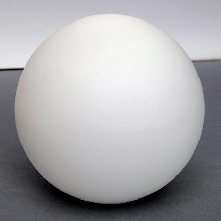Klosz szklany kula zamknięta mat 16cm/otwór 4,8cm