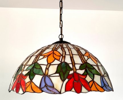 Lampa żyrandol zwis witraż  STORCZYK 40cm 