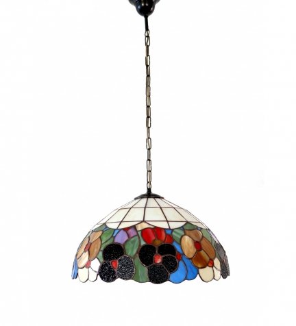Lampa żyrandol zwis witraż WIOSNA 40cm 