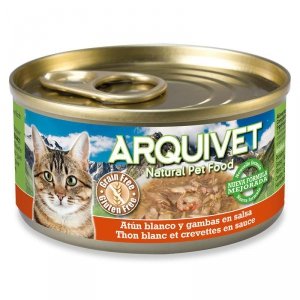 Arquivet Puszka dla kota o smaku tuńczyka i krewetek 80 g
