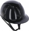 Kask Jeździecki z szerokim daszkiem Covalliero Eclipse Polo Shiny - czarny