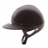 Kask Antares Premium Glossy Eclipse - szeroki daszek - Brązowy 