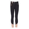 Bryczesy jeździeckie Horka Tiki Slim Fit czarne
