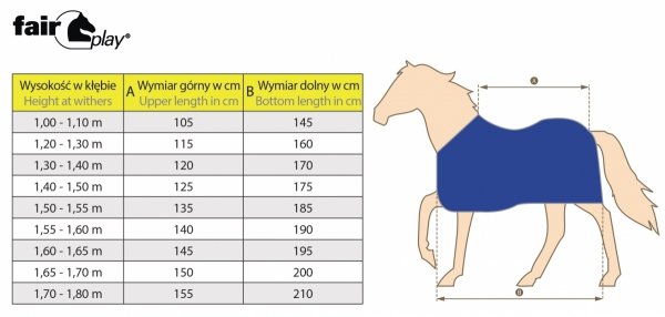 Derka siatka-polar Fair Play ERMELO granat-biały