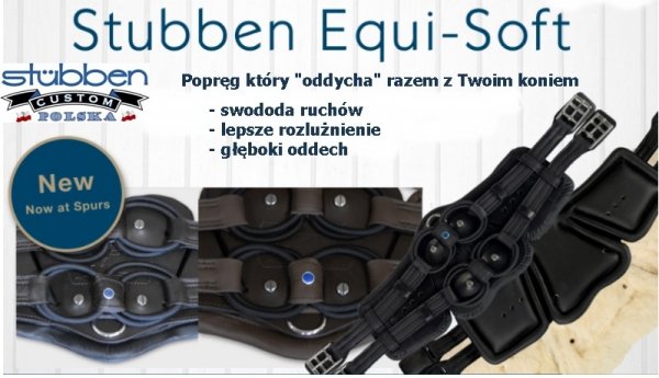 Popręg Ujeżdżeniowy Anatomiczny Equi Soft  dressage STUUBEN - COGNAC
