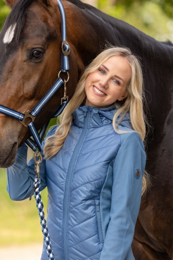 Kurtka hybrydowa Combi Covalliero SS2026 - smoked blue