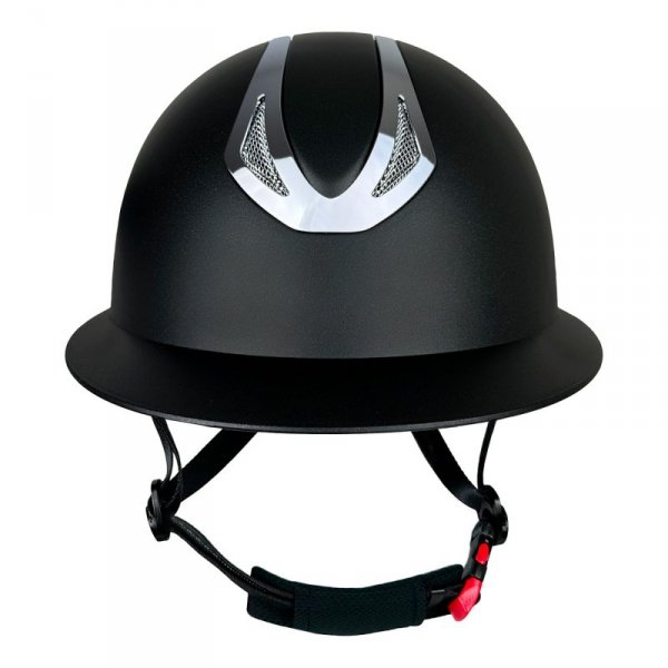 Kask z Szerokim Daszkiem York Amethyst Shiny Silver