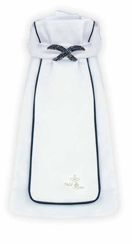 Plastron Fair Play LUXY biały-czar (38-40 cm)