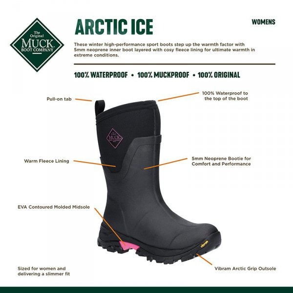 Buty Stajenne Zimowe Muck Boot Arctic ICE Mid-Women