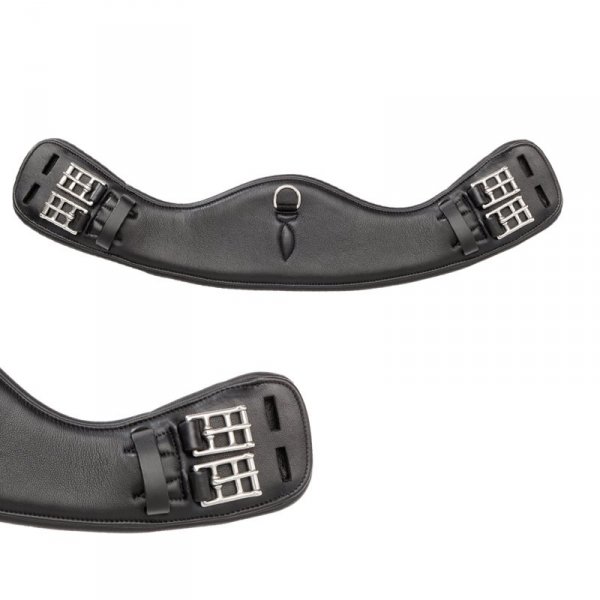 Krótki Popręg Ujeżdżeniowy Kavalkade "Moon" - bez gumy - czarny