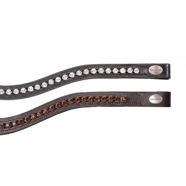 Naczółek Kavalkade "Gloss Brown" - brązowy