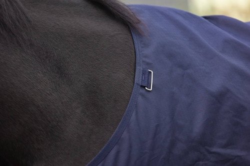 Derka przeciwdeszczowa dla koni Covalliero RugBe HighNeck - granatowa