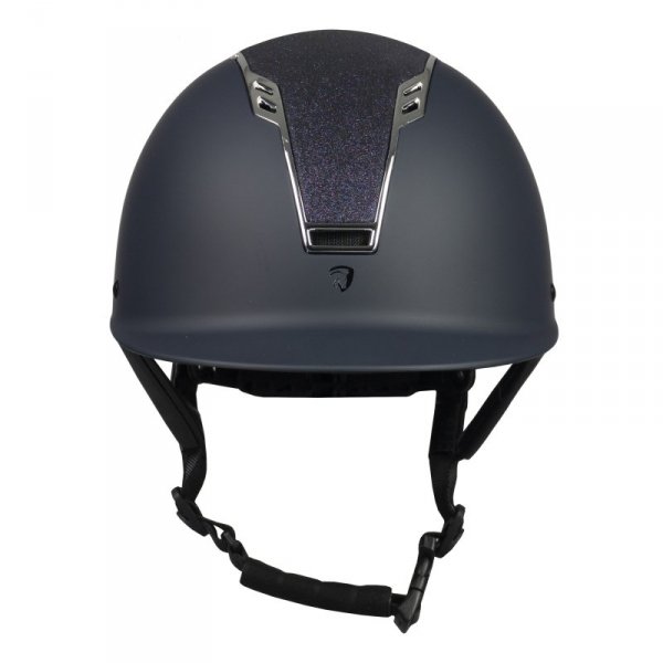 Kask jeździecki Sparrow niebiesko-srebrny Horka