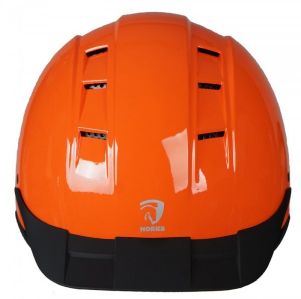 Kask jeździecki Horka Champion pomarańczowy