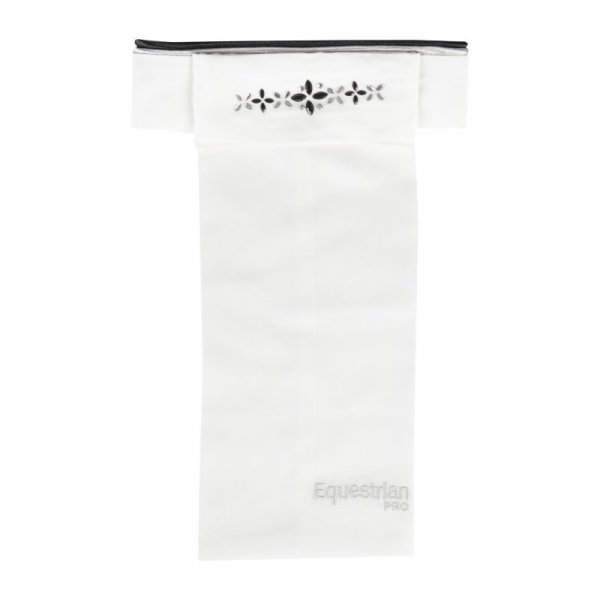 Plastron jeździecki Horka Delicate czarno-srebrny