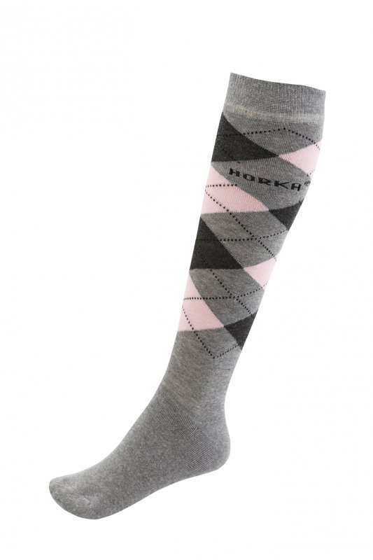 Skarpety jeździeckie Horka Riding CH Grey/Pink