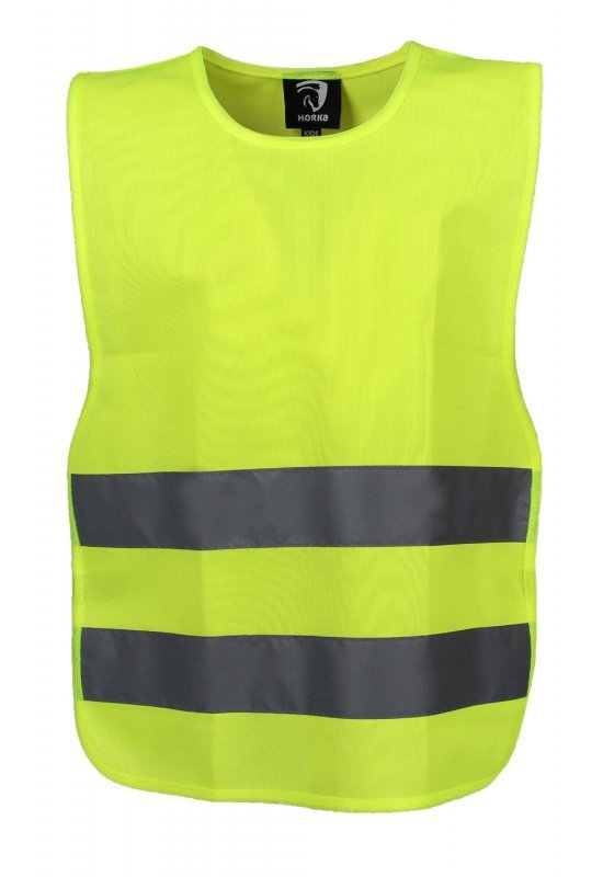 Kask jeździecki Horka Fluo Reflectie żółty