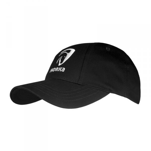 Czapka bejsbolowa Horka z logo; czarna