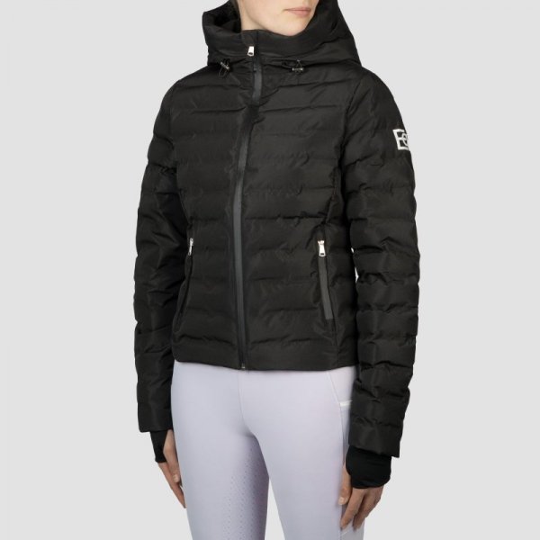 Lekka Kurtka Jeździecka Wiosenna - Horka - EQPRO - Violet - czarna