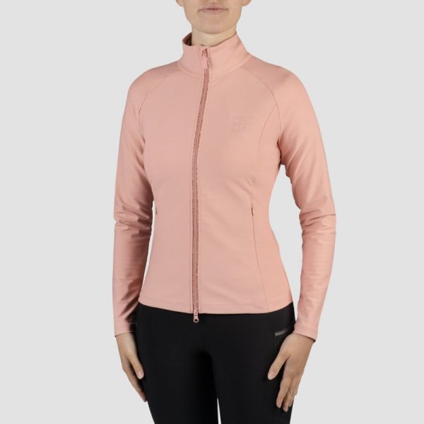 Bluza Jeździecka Damska Treningowa HORKA Excellence - pudrowy róż