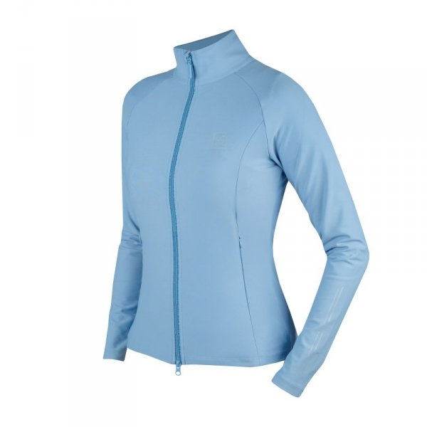 Bluza Jeździecka Damska Treningowa HORKA Excellence - błękitna