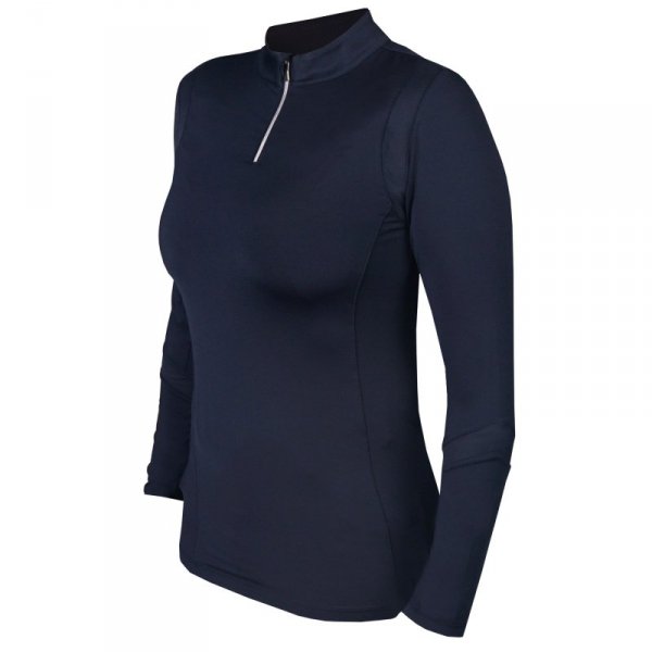 Koszulka jeździecka Horka Basis Shirt Platinum niebieska