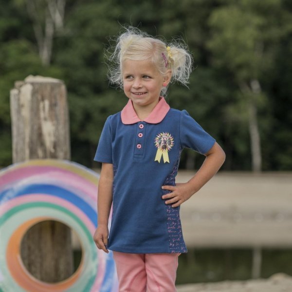 Koszulka polo Horka Poppy niebieska