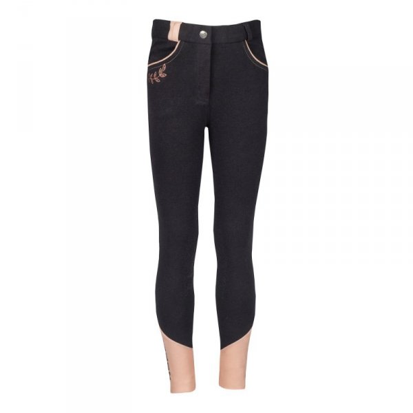Bryczesy jeździeckie Horka Tiki Slim Fit czarne