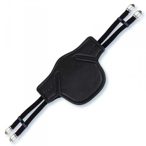 Popręg Stubben Equi Soft z fartuchem bez podkładu BLACK/EBONY