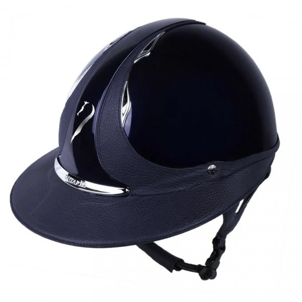 Kask Antares Premium Glossy Eclipse - szeroki daszek - Navy