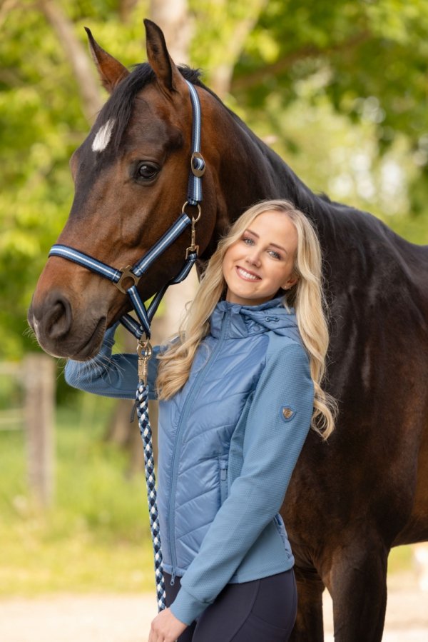 Kurtka hybrydowa Combi Covalliero SS2026 - smoked blue