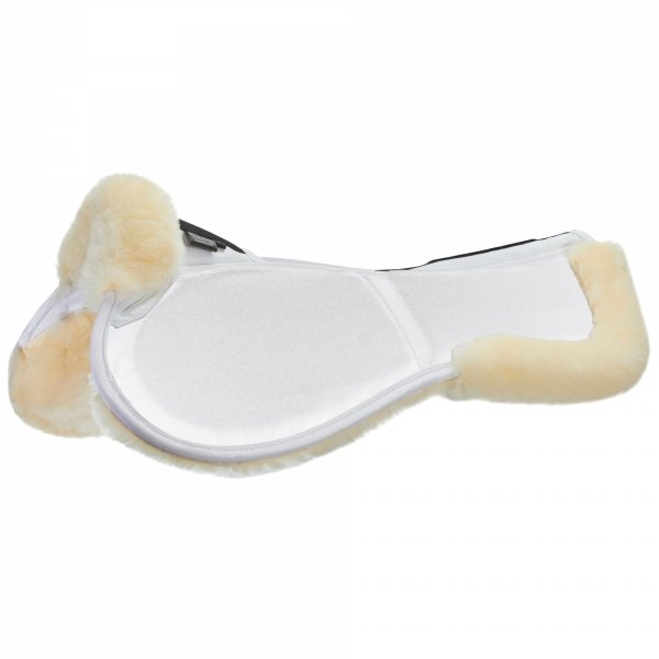 Podkładka Korygująca Pod Siodło z Kieszeniami i Naturalnym Futrem - Stubben Lambskin - czarna