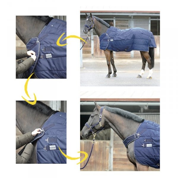 Derka Kavalkade Halifax 2w1 – stajenna i do karuzeli, oddychająca - 400g - granatowa