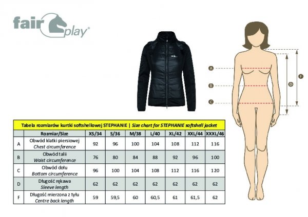 Bluza Jeździecka Damska softshell Fair Play STEPHANIE granatowynat