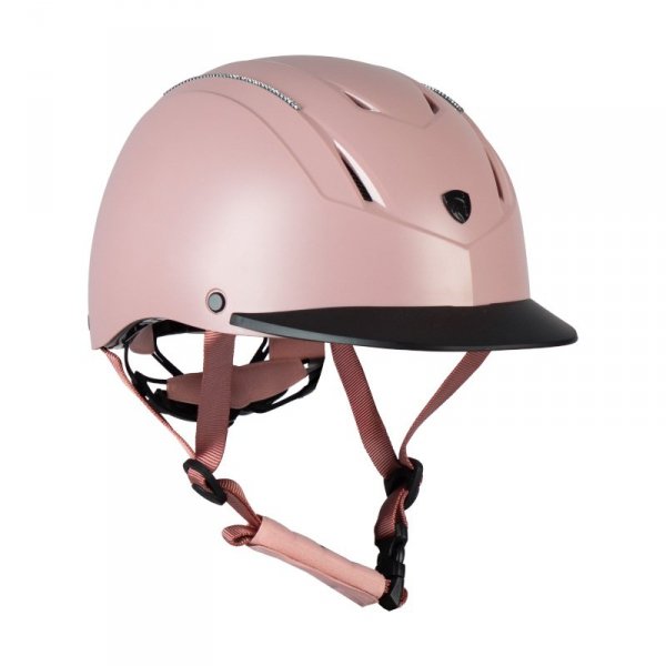 Kask jeździecki Horka DALI STRASS - różowy