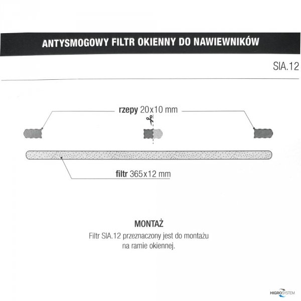 Filtry do nawiewników okiennych Aereco - komplet 6 szt.