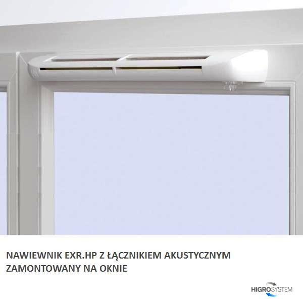 Nawiewnik higrosterowany EXR.HP + łącznik akustyczny + okap AC - 5 kolorów