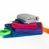 Ręcznik FITNESS mikrofibra 80x130 Granat / obszycie limonkowe