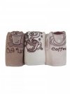 Komplet ręczników trzyczęściowy CAFFE PRIMA 3x 30x50 wz. 3217/V2