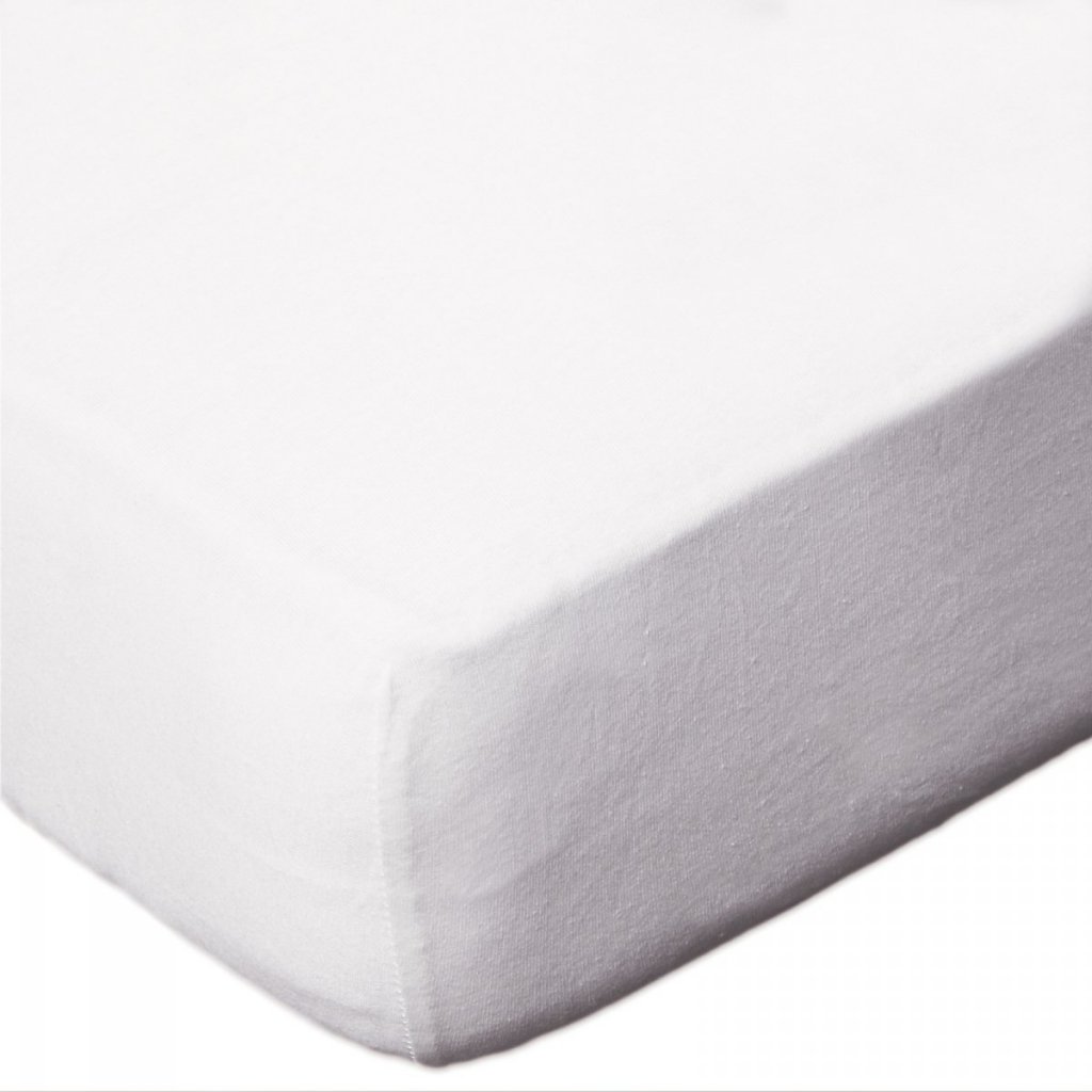 Prześcieradło Jersey 120x200 Z Gumkę Wz D001 Biały Prześcieradło Z