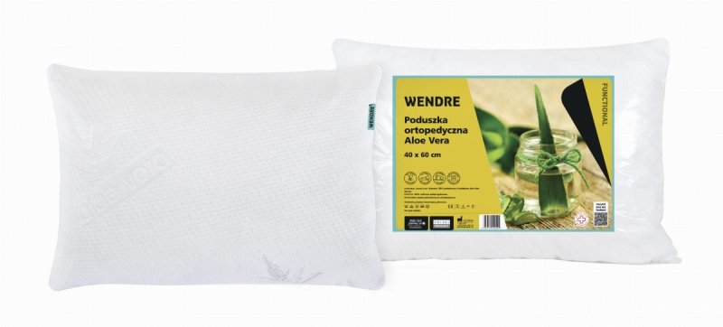 Poduszka ortopedyczna Aloe Vera 40x60 Wendre - wyrób medyczny.