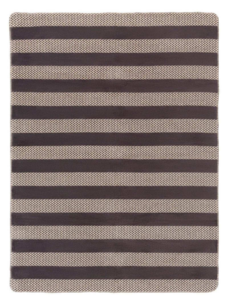 Koc Bawełniany 150x200 wz. 2143-3 Pasy w Zygzaki