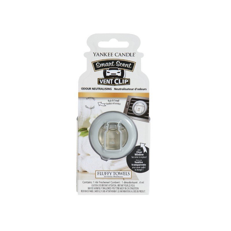 Zapach samochodowy Yankee Candle Car Vent Clip - Fluffy Towels